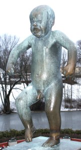 Il «Sinnataggen» (Gustav Vigeland) presso il Vigelandsparken a Oslo.